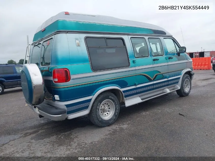 1995 Dodge Ram Van B2500 VIN: 2B6HB21Y4SK554449 Lot: 40317332