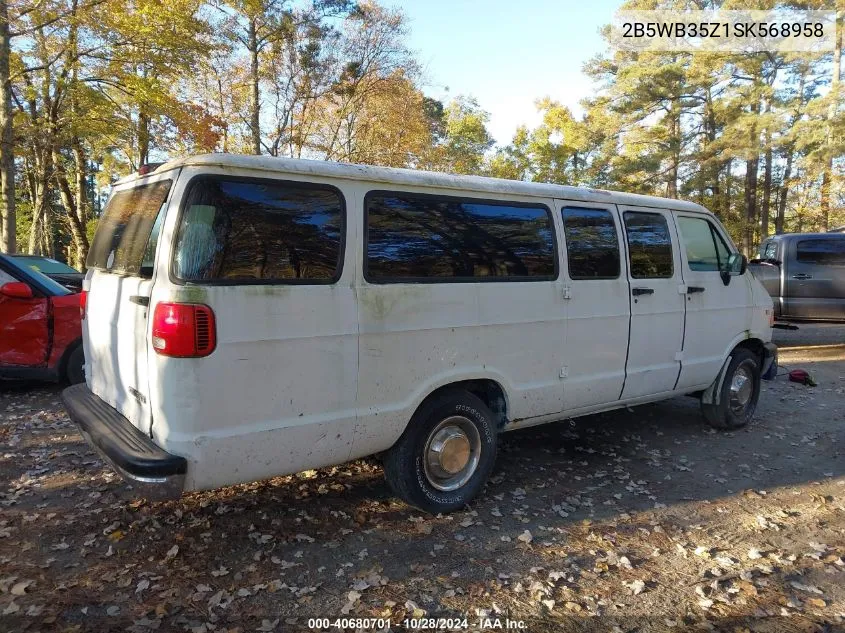 2B5WB35Z1SK568958 1995 Dodge Ram Wagon B3500