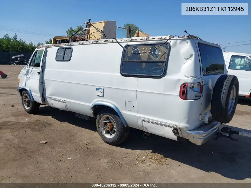 1996 Dodge Ram Van B3500 VIN: 2B6KB31Z1TK112945 Lot: 40286312