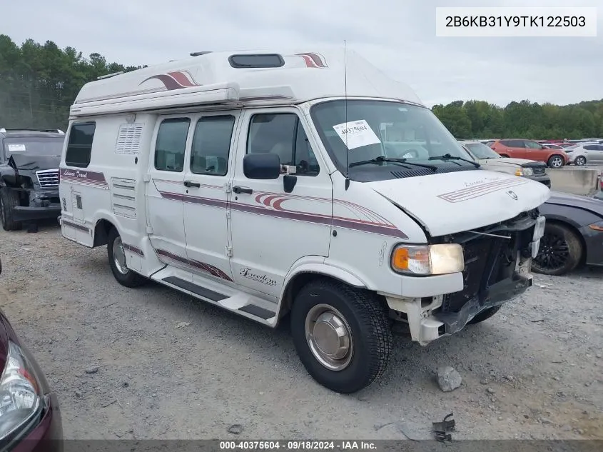 1996 Dodge Ram Van B3500 VIN: 2B6KB31Y9TK122503 Lot: 40375604