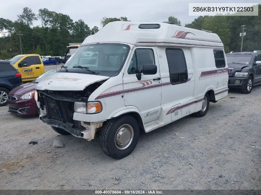 1996 Dodge Ram Van B3500 VIN: 2B6KB31Y9TK122503 Lot: 40375604