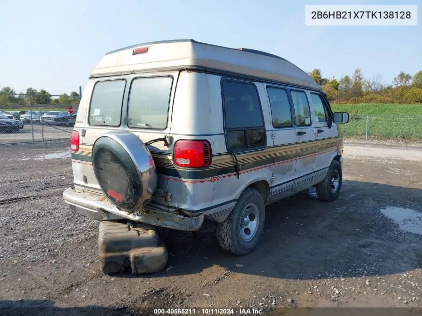 1996 Dodge Ram Van B2500 VIN: 2B6HB21X7TK138128 Lot: 40565211