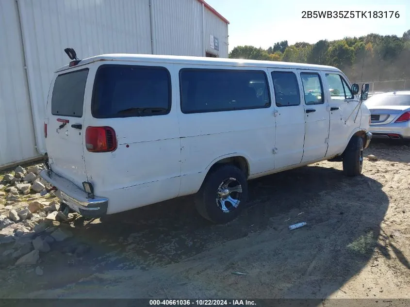 1996 Dodge Ram Wagon B3500 VIN: 2B5WB35Z5TK183176 Lot: 40661036