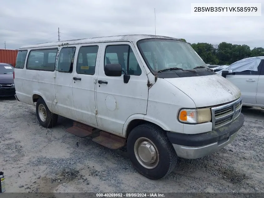 1997 Dodge Ram Wagon B3500 VIN: 2B5WB35Y1VK585979 Lot: 40269852