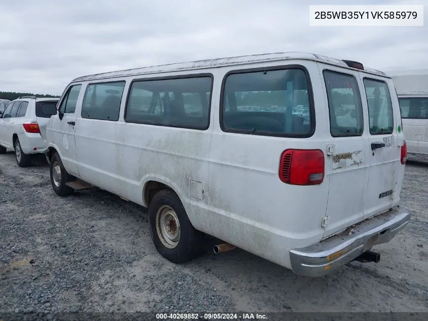 1997 Dodge Ram Wagon B3500 VIN: 2B5WB35Y1VK585979 Lot: 40269852