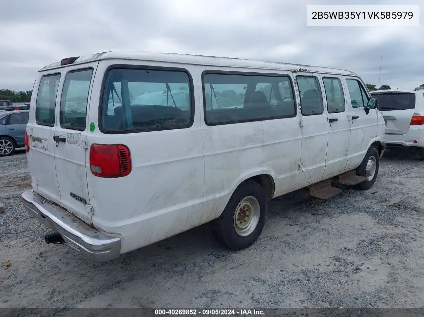 1997 Dodge Ram Wagon B3500 VIN: 2B5WB35Y1VK585979 Lot: 40269852