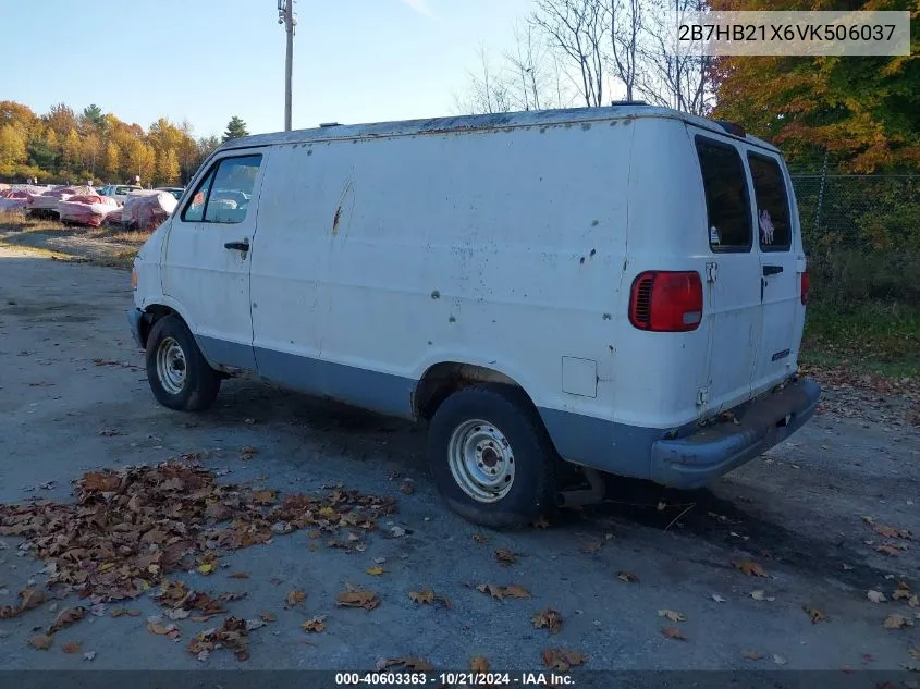 2B7HB21X6VK506037 1997 Dodge Ram Van 2500 Commercial