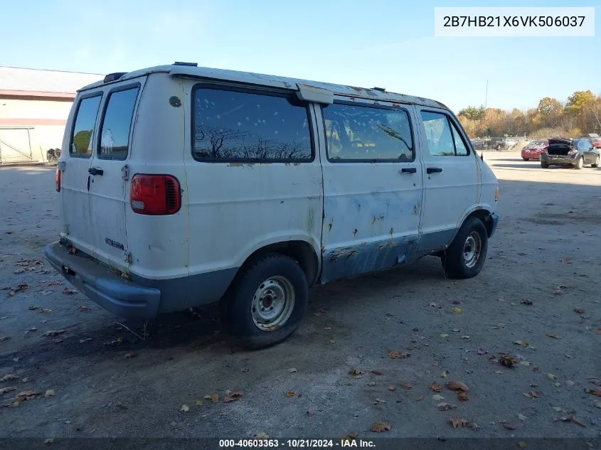 2B7HB21X6VK506037 1997 Dodge Ram Van 2500 Commercial