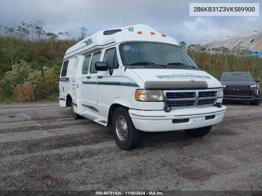 1997 Dodge Ram Van B3500 VIN: 2B6KB31Z3VK589900 Lot: 40781420