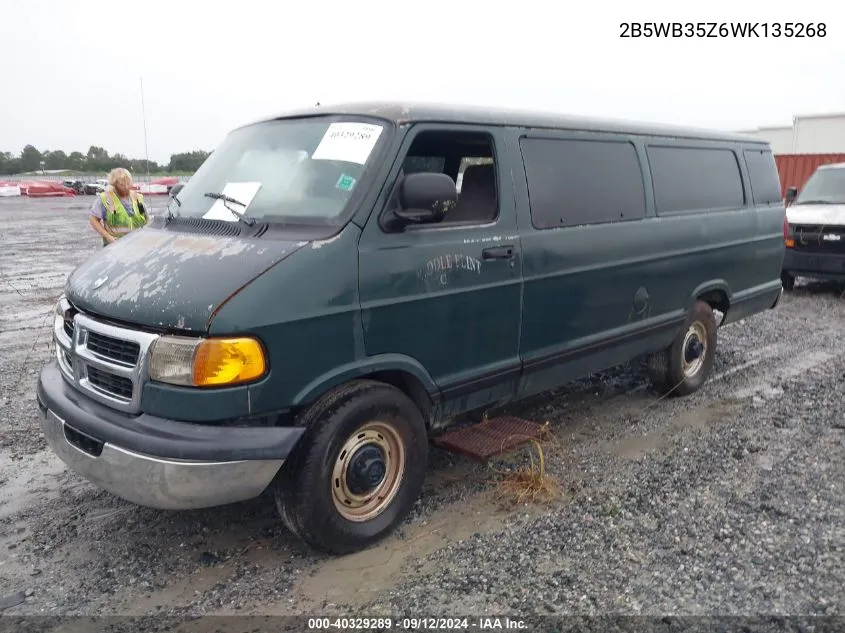 1998 Dodge Ram Wagon B3500 VIN: 2B5WB35Z6WK135268 Lot: 40329289