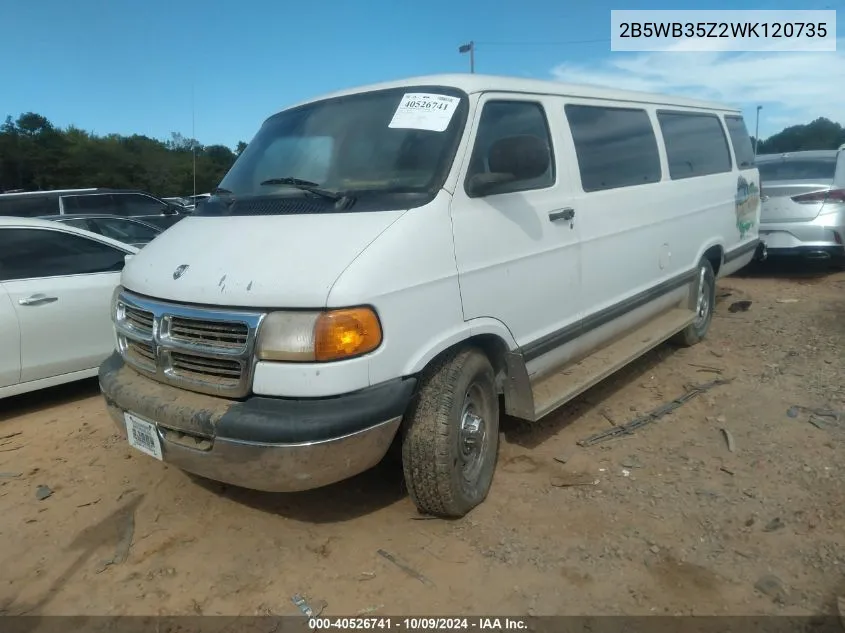 1998 Dodge Ram Wagon B3500 VIN: 2B5WB35Z2WK120735 Lot: 40526741