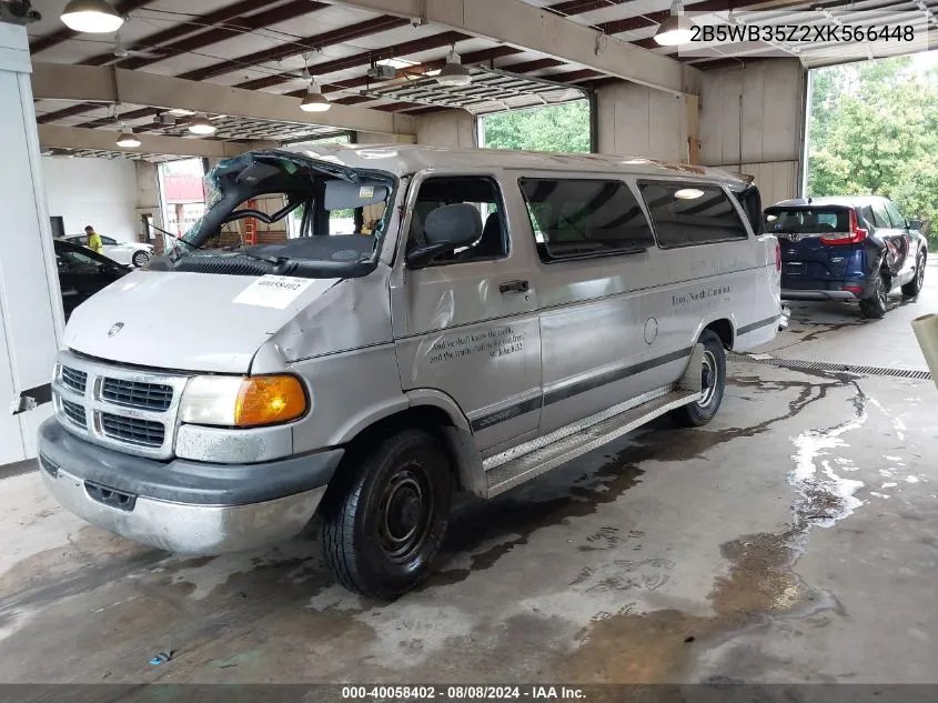 1999 Dodge Ram Wagon 3500 VIN: 2B5WB35Z2XK566448 Lot: 40058402