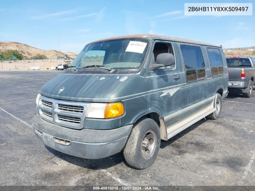 1999 Dodge Ram Van B1500 VIN: 2B6HB11Y8XK509497 Lot: 40515010