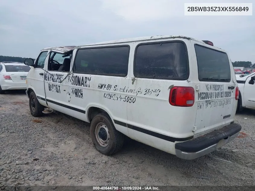 1999 Dodge Ram Wagon 3500 VIN: 2B5WB35Z3XK556849 Lot: 40544798