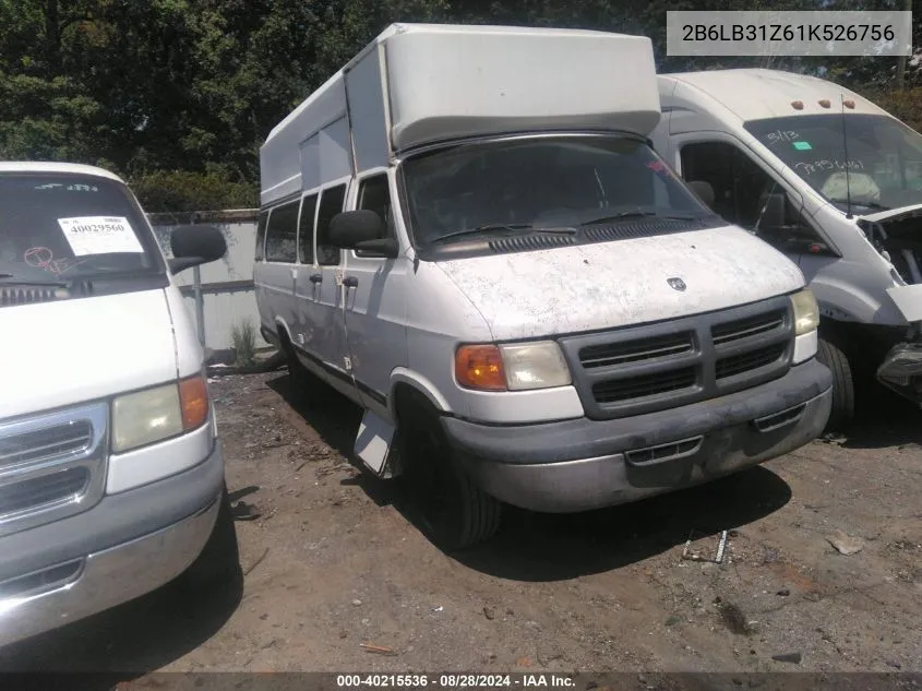 2B6LB31Z61K526756 2001 Dodge Ram Van