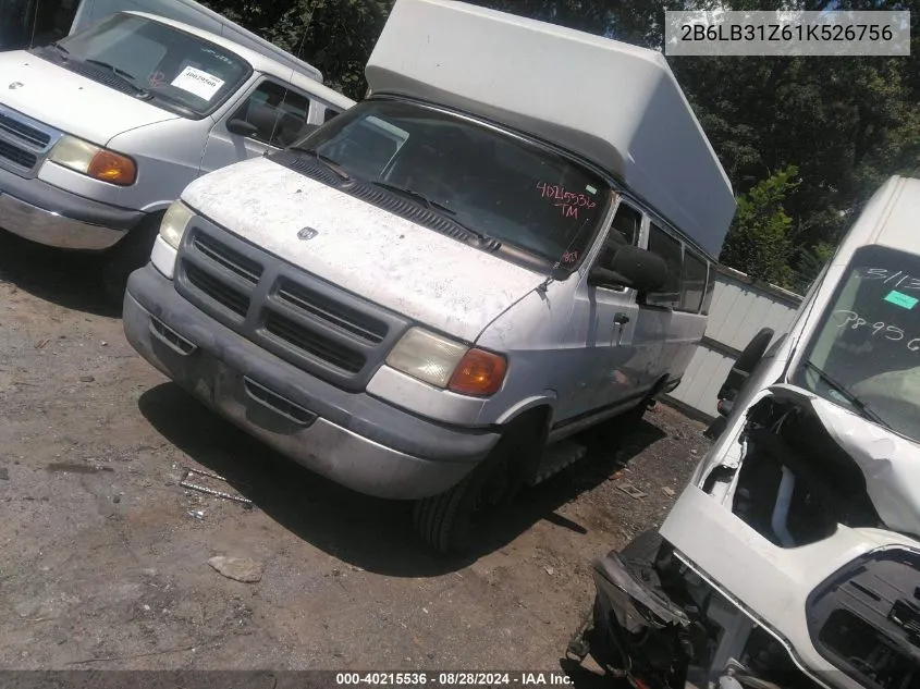 2B6LB31Z61K526756 2001 Dodge Ram Van