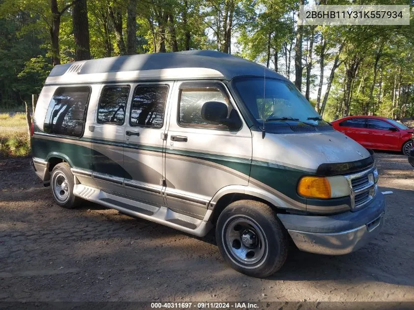 2001 Dodge Ram Van B1500 VIN: 2B6HB11Y31K557934 Lot: 40311697