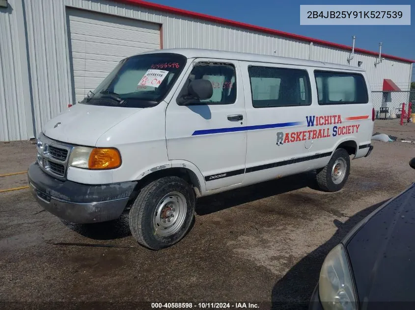 2001 Dodge Ram Wagon 2500 VIN: 2B4JB25Y91K527539 Lot: 40588598