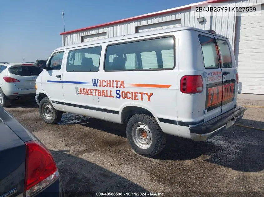 2001 Dodge Ram Wagon 2500 VIN: 2B4JB25Y91K527539 Lot: 40588598