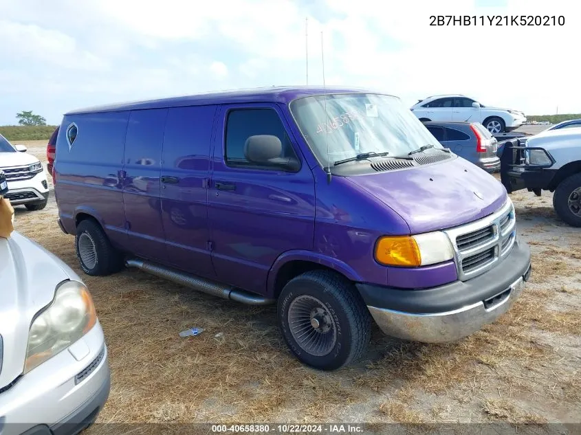 2B7HB11Y21K520210 2001 Dodge Ram Van 1500 Conversion