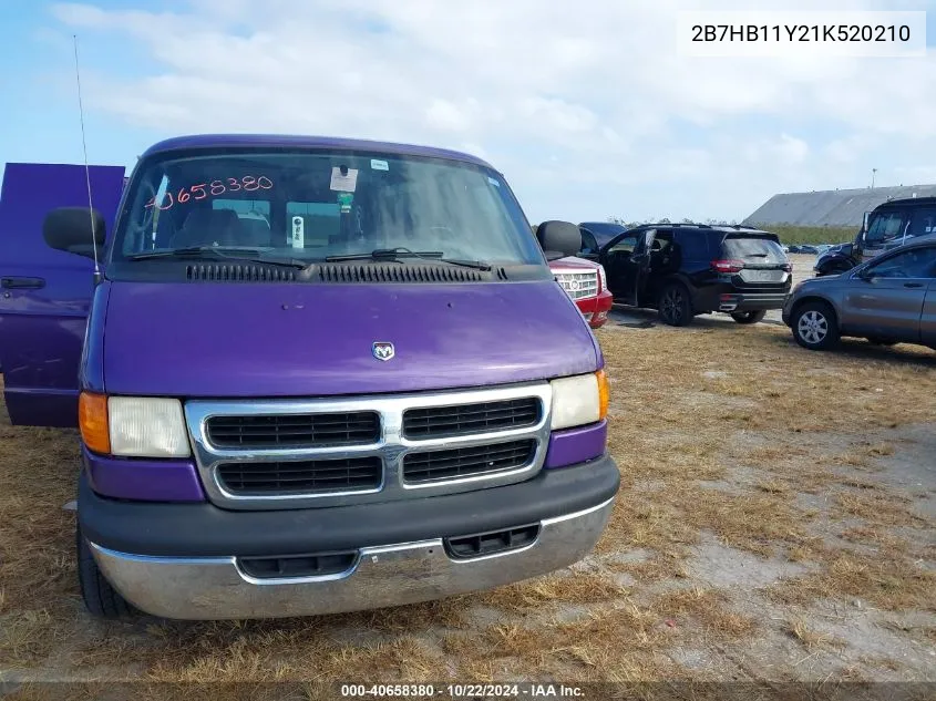 2B7HB11Y21K520210 2001 Dodge Ram Van 1500 Conversion