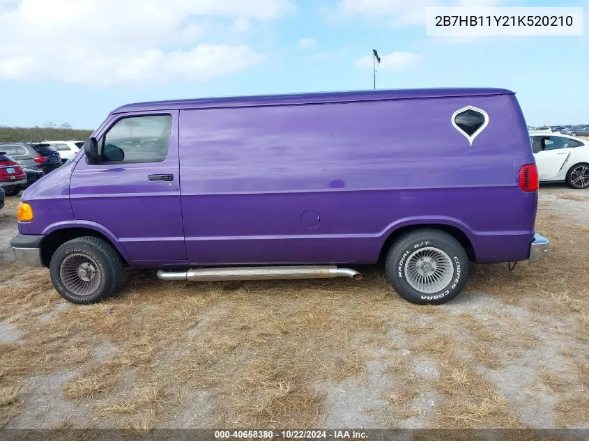 2B7HB11Y21K520210 2001 Dodge Ram Van 1500 Conversion