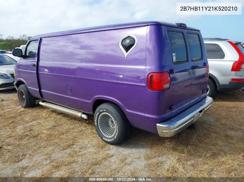 2B7HB11Y21K520210 2001 Dodge Ram Van 1500 Conversion