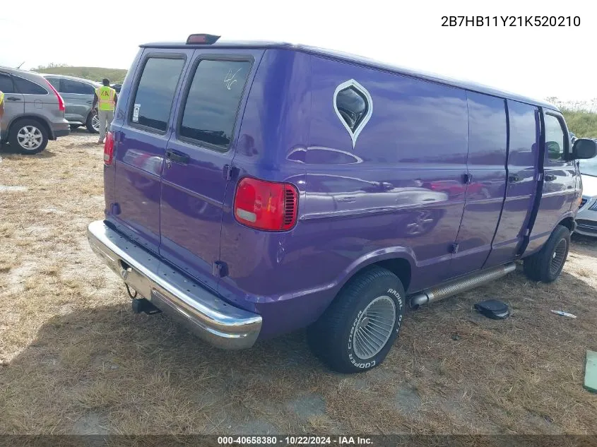 2B7HB11Y21K520210 2001 Dodge Ram Van 1500 Conversion