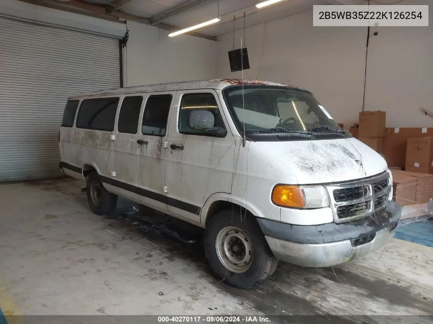 2002 Dodge Ram Wagon 3500 VIN: 2B5WB35Z22K126254 Lot: 40270117