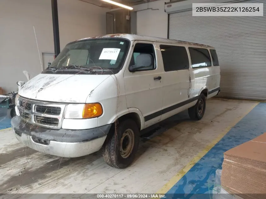 2002 Dodge Ram Wagon 3500 VIN: 2B5WB35Z22K126254 Lot: 40270117