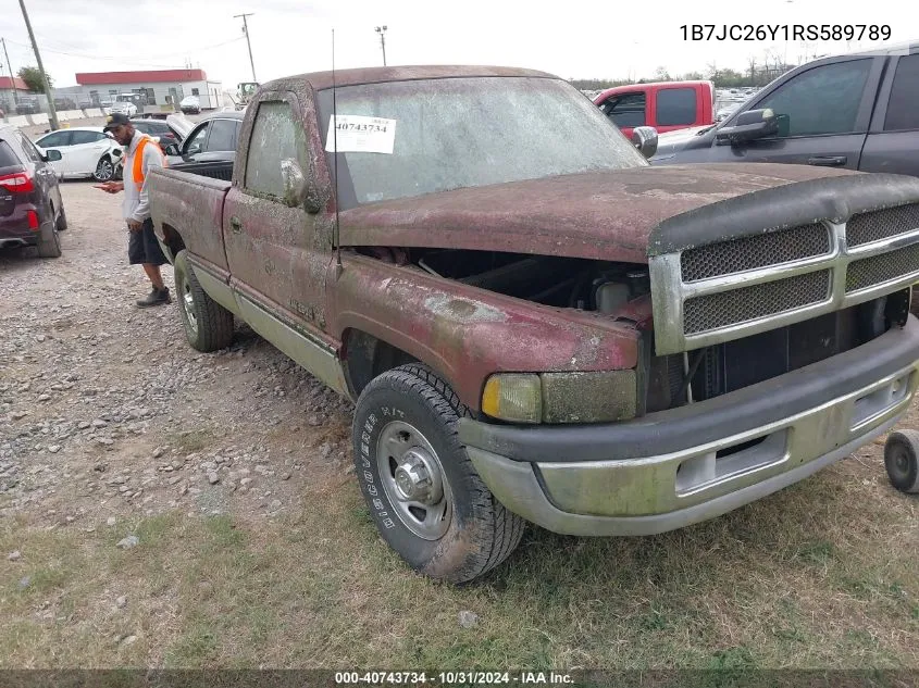 1994 Dodge Ram 2500 VIN: 1B7JC26Y1RS589789 Lot: 40743734