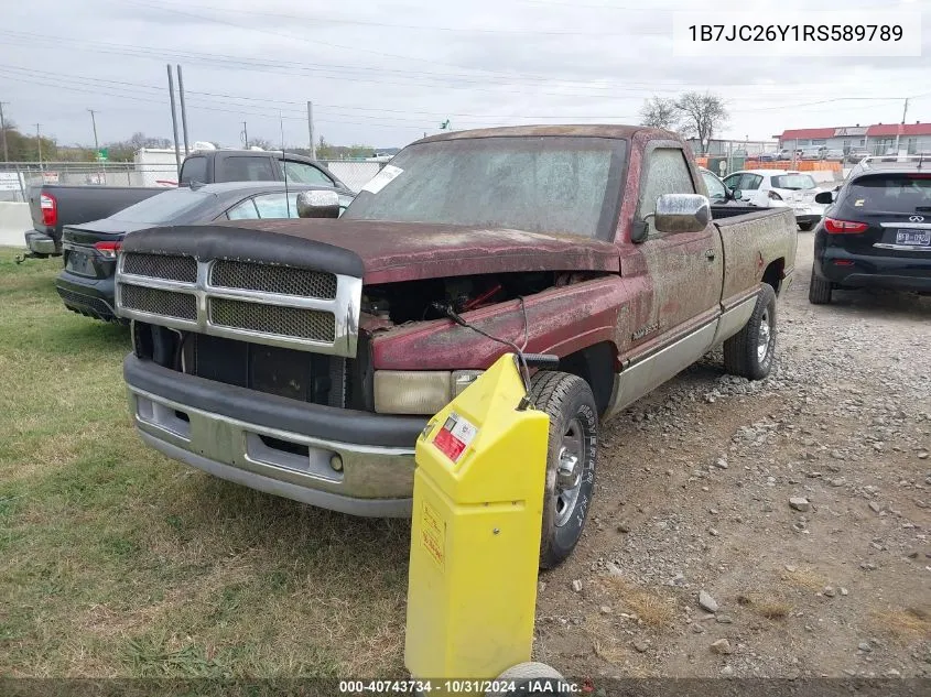 1994 Dodge Ram 2500 VIN: 1B7JC26Y1RS589789 Lot: 40743734