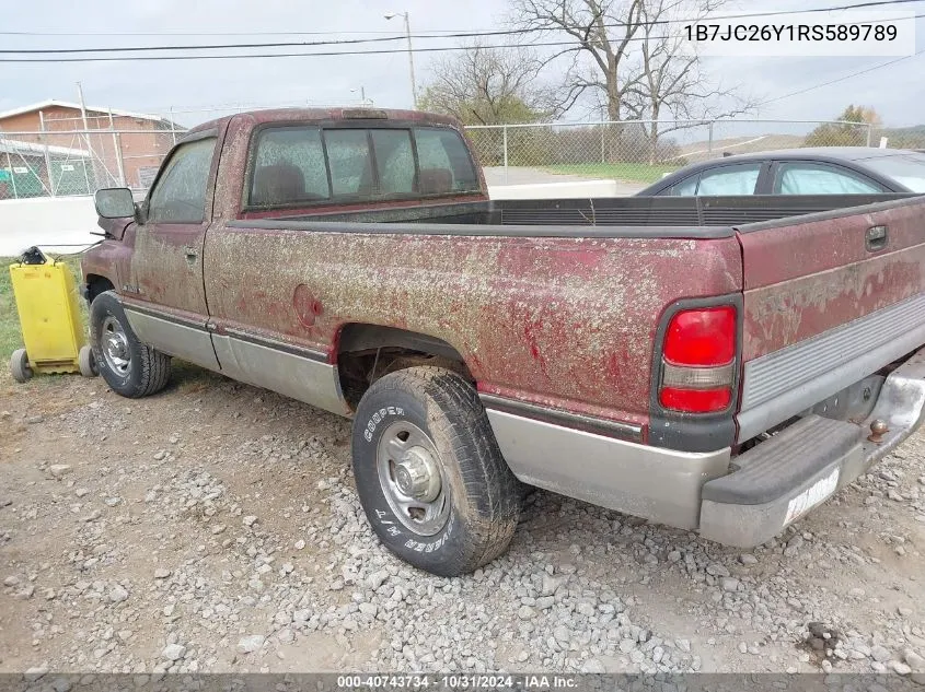 1994 Dodge Ram 2500 VIN: 1B7JC26Y1RS589789 Lot: 40743734