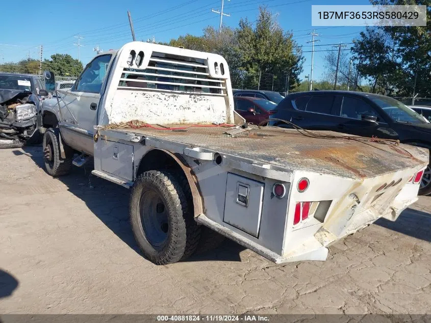 1994 Dodge Ram 3500 VIN: 1B7MF3653RS580429 Lot: 40881824