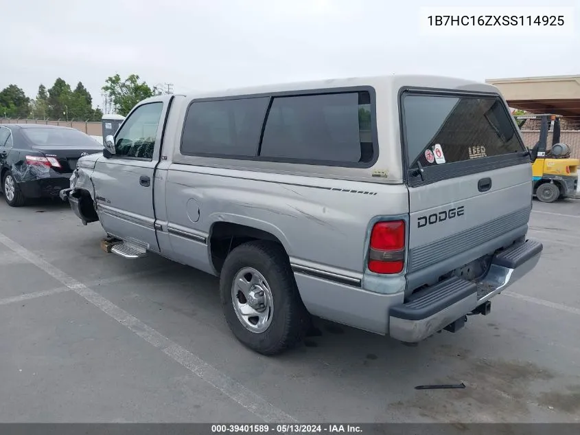 1B7HC16ZXSS114925 1995 Dodge Ram 1500