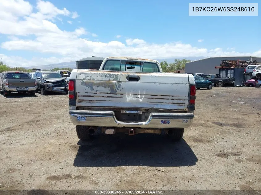 1995 Dodge Ram 2500 VIN: 1B7KC26W6SS248610 Lot: 39830245