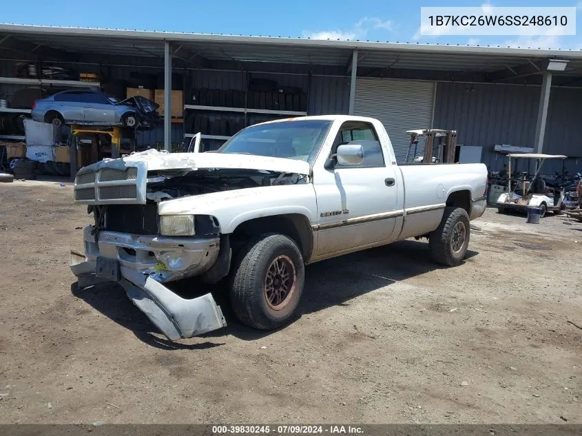 1995 Dodge Ram 2500 VIN: 1B7KC26W6SS248610 Lot: 39830245