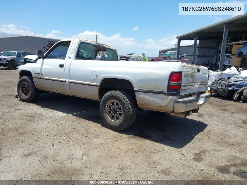 1995 Dodge Ram 2500 VIN: 1B7KC26W6SS248610 Lot: 39830245