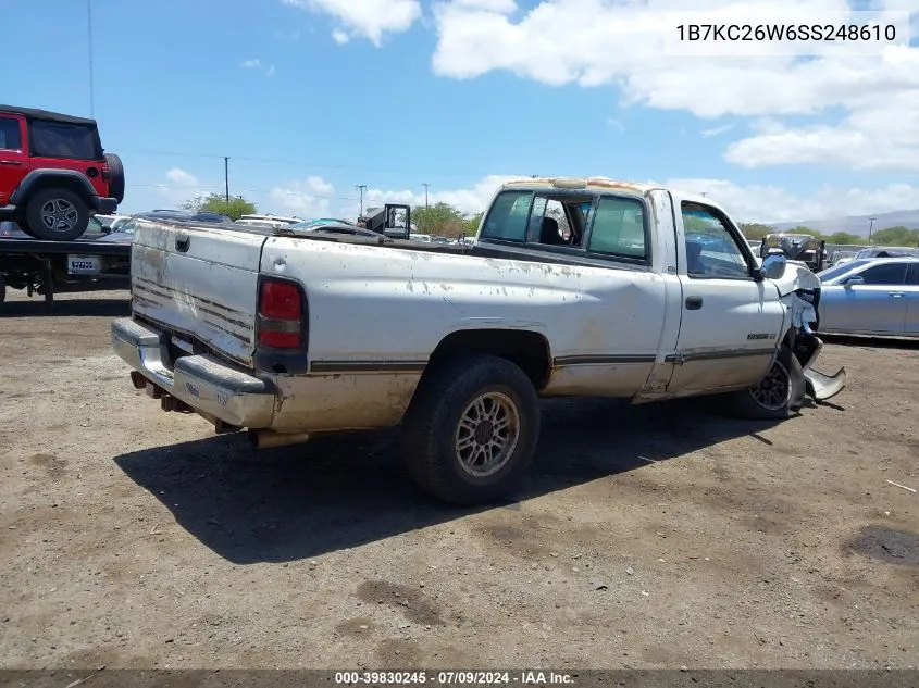 1995 Dodge Ram 2500 VIN: 1B7KC26W6SS248610 Lot: 39830245