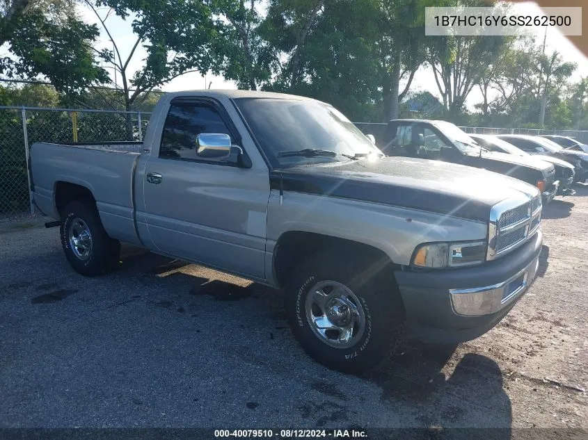 1995 Dodge Ram 1500 VIN: 1B7HC16Y6SS262500 Lot: 40079510