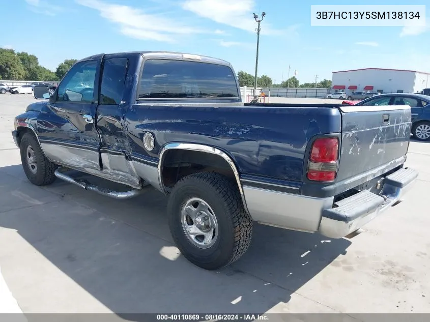 1995 Dodge Ram 1500 VIN: 3B7HC13Y5SM138134 Lot: 40110869