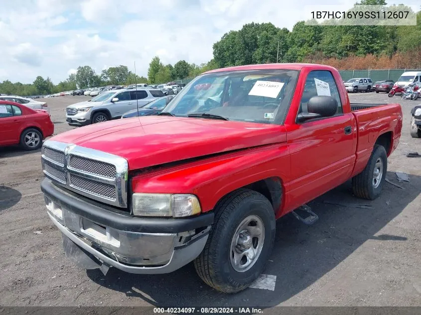 1995 Dodge Ram 1500 VIN: 1B7HC16Y9SS112607 Lot: 40234097