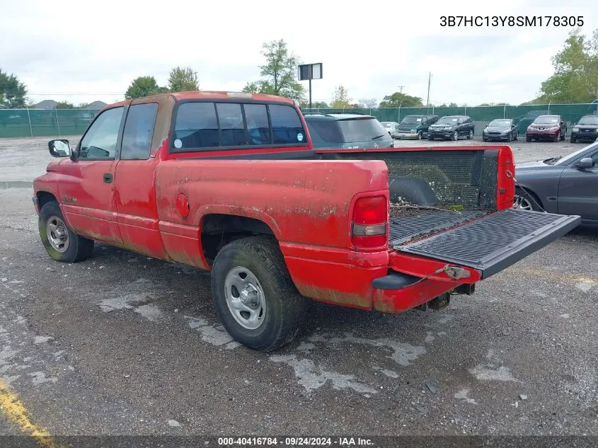 1995 Dodge Ram 1500 VIN: 3B7HC13Y8SM178305 Lot: 40416784