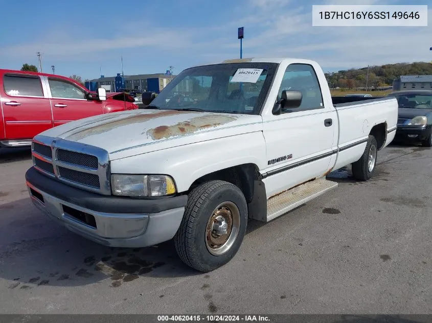 1B7HC16Y6SS149646 1995 Dodge Ram 1500