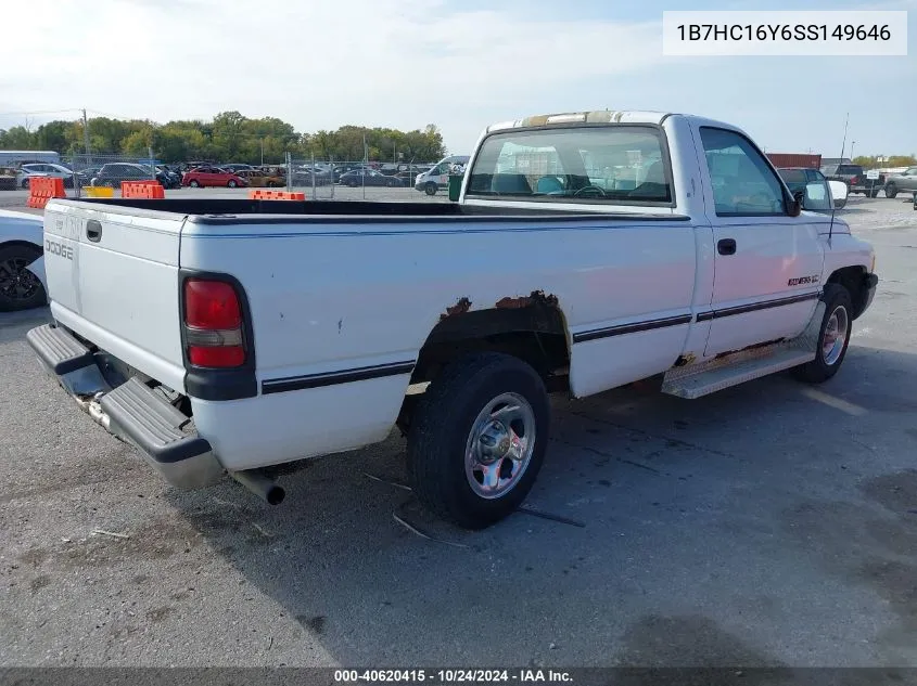 1B7HC16Y6SS149646 1995 Dodge Ram 1500