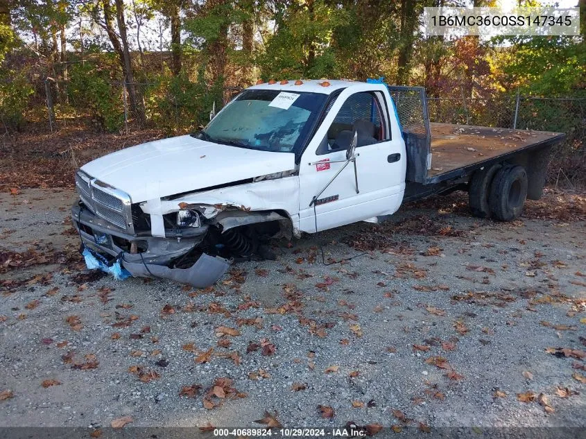 1995 Dodge Ram 3500 VIN: 1B6MC36C0SS147345 Lot: 40689824