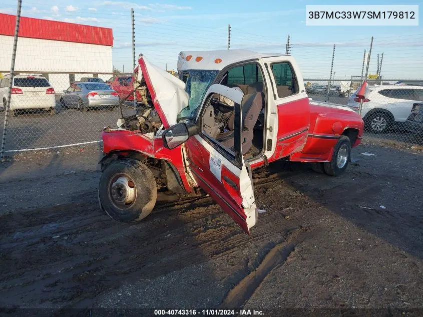 1995 Dodge Ram 3500 VIN: 3B7MC33W7SM179812 Lot: 40743316