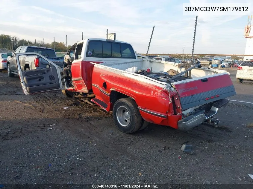 1995 Dodge Ram 3500 VIN: 3B7MC33W7SM179812 Lot: 40743316