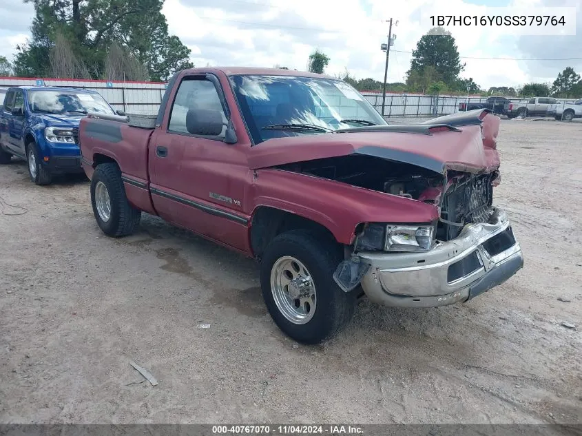 1995 Dodge Ram 1500 VIN: 1B7HC16Y0SS379764 Lot: 40767070