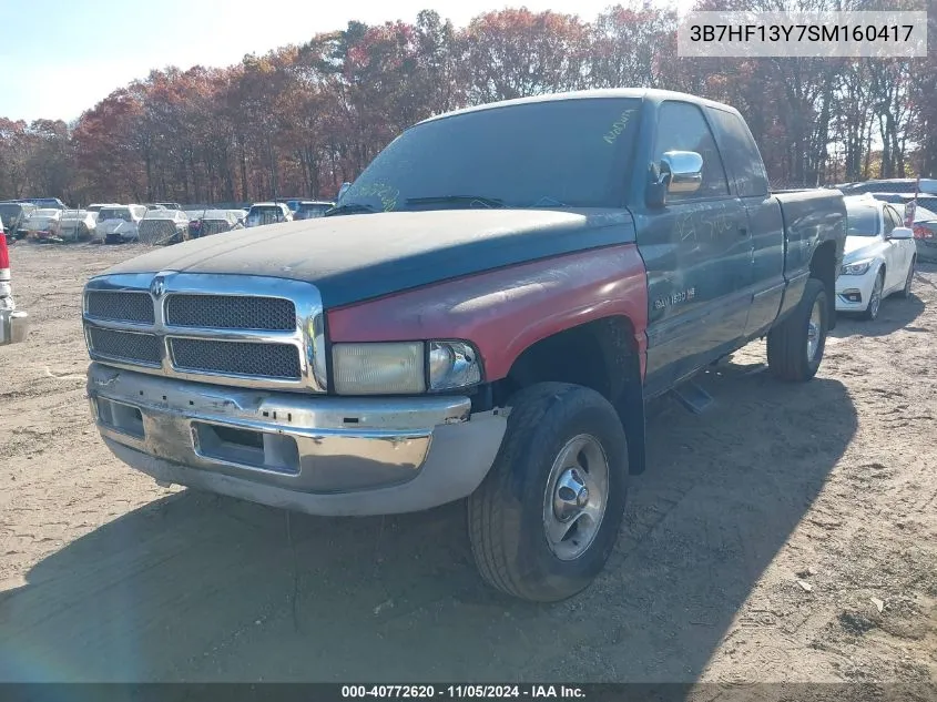 1995 Dodge Ram 1500 VIN: 3B7HF13Y7SM160417 Lot: 40772620